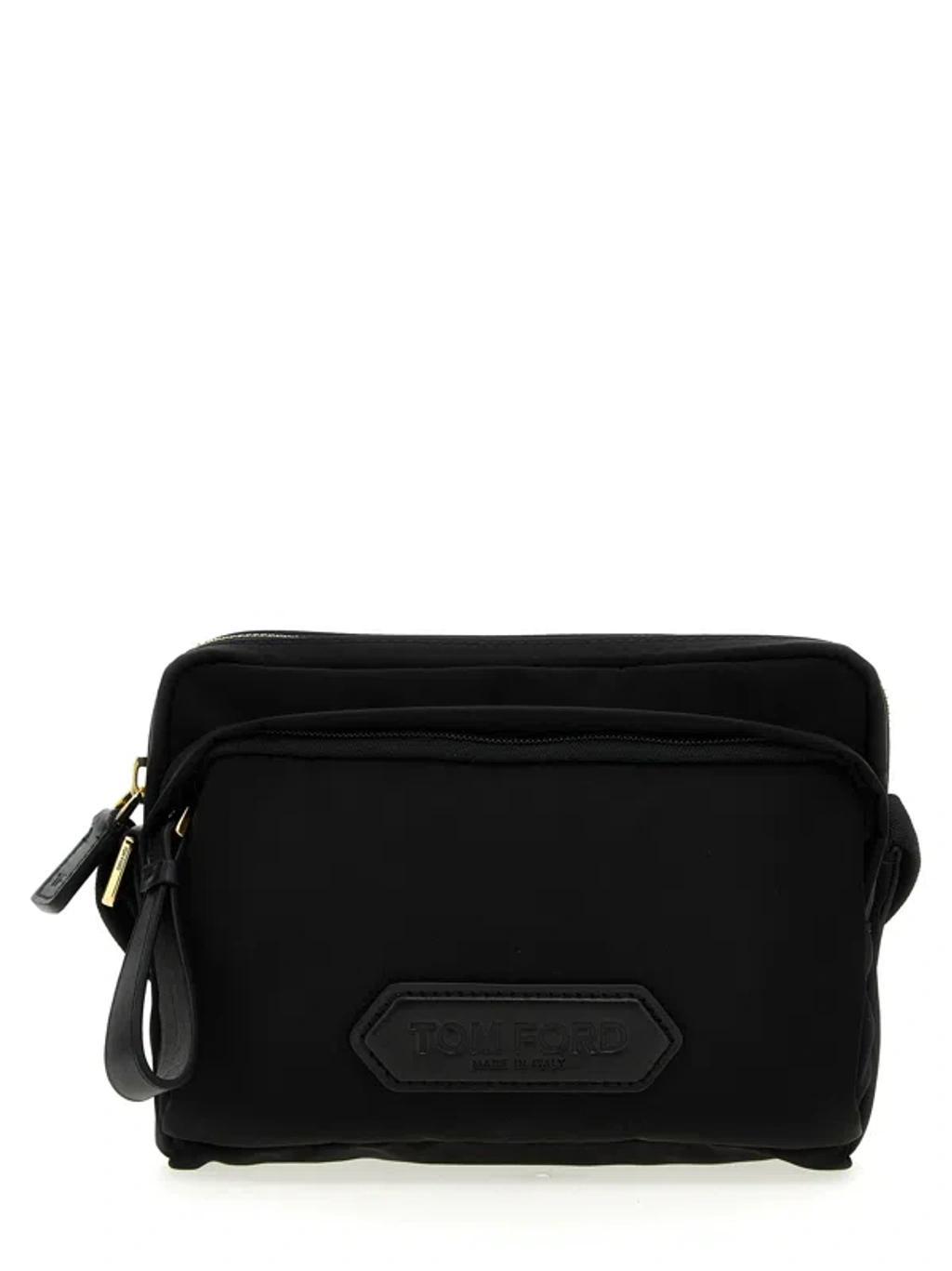 Logo Nylon Crossbody Bag Crossbody Bags Black Product Image