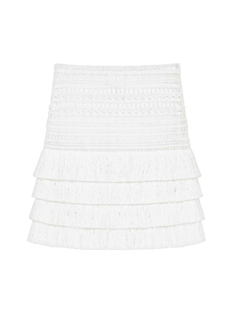 Womens Plage Skirt in Crochet Product Image