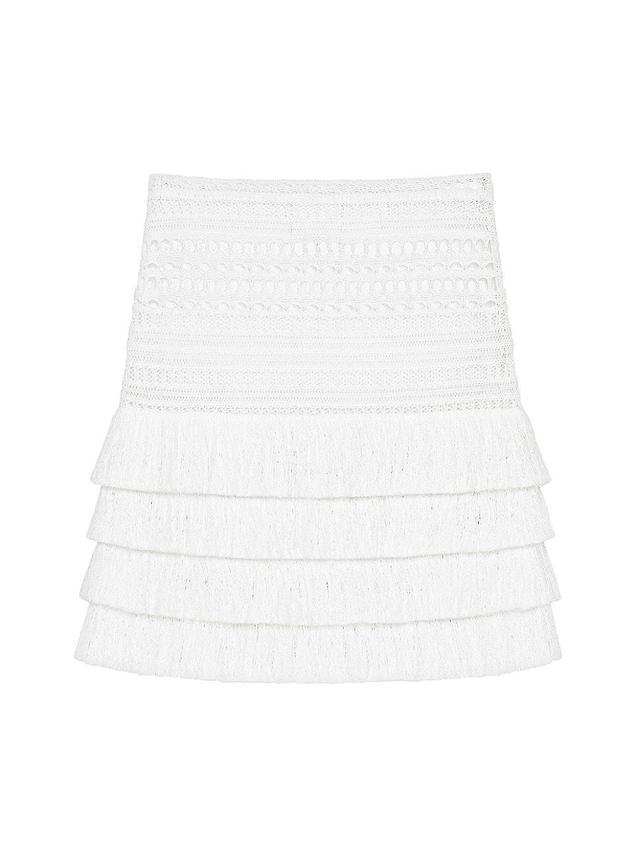 Womens Plage Skirt in Crochet Product Image