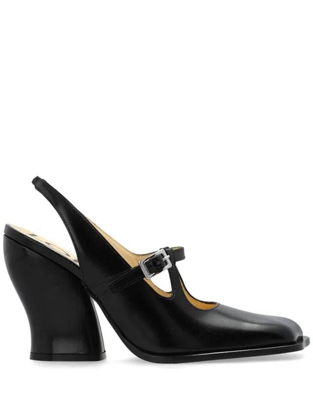 Woman Black Pumps In Violett Product Image