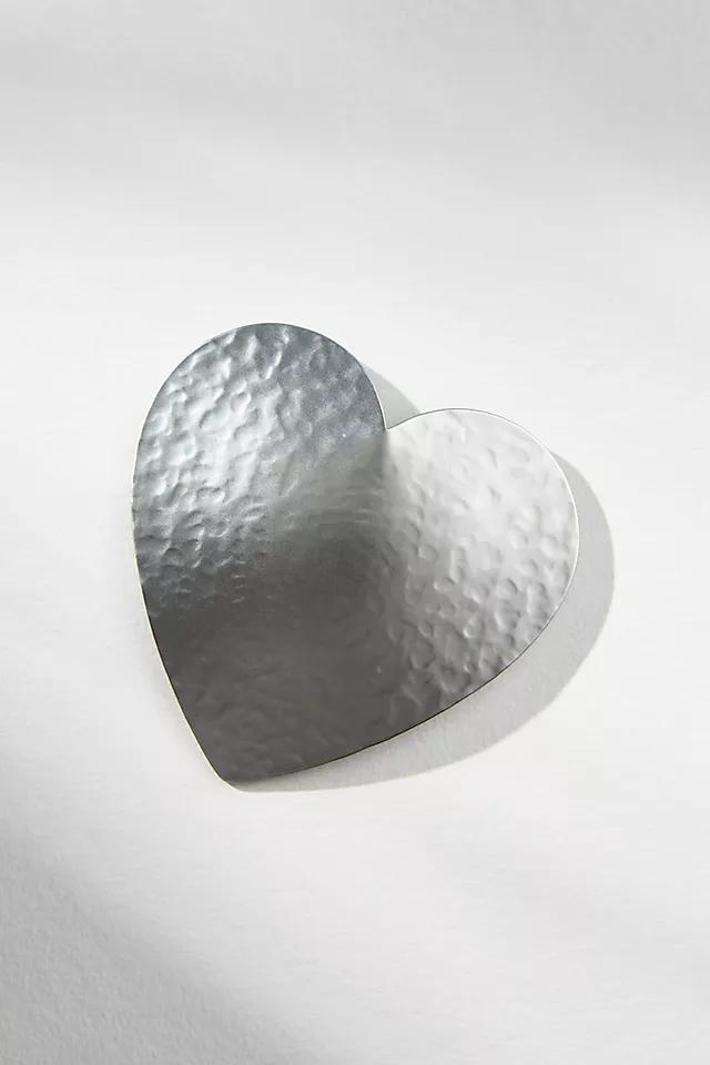 Hammered Metal Heart Pin Product Image