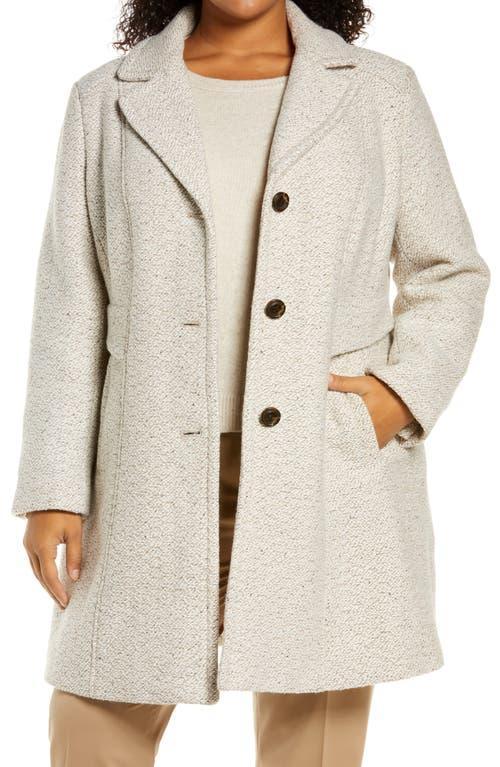 Gallery Notch Collar Tweed Coat Product Image