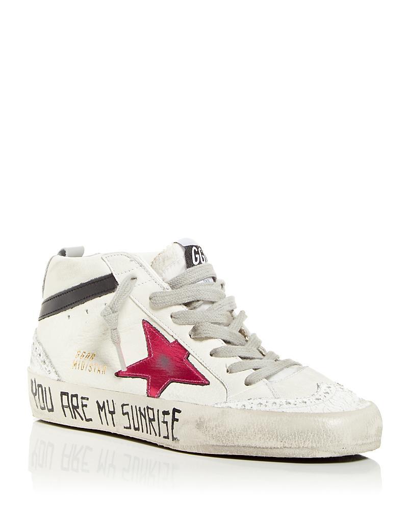 Golden Goose Womens Mid Star Mid Top Sneakers Product Image