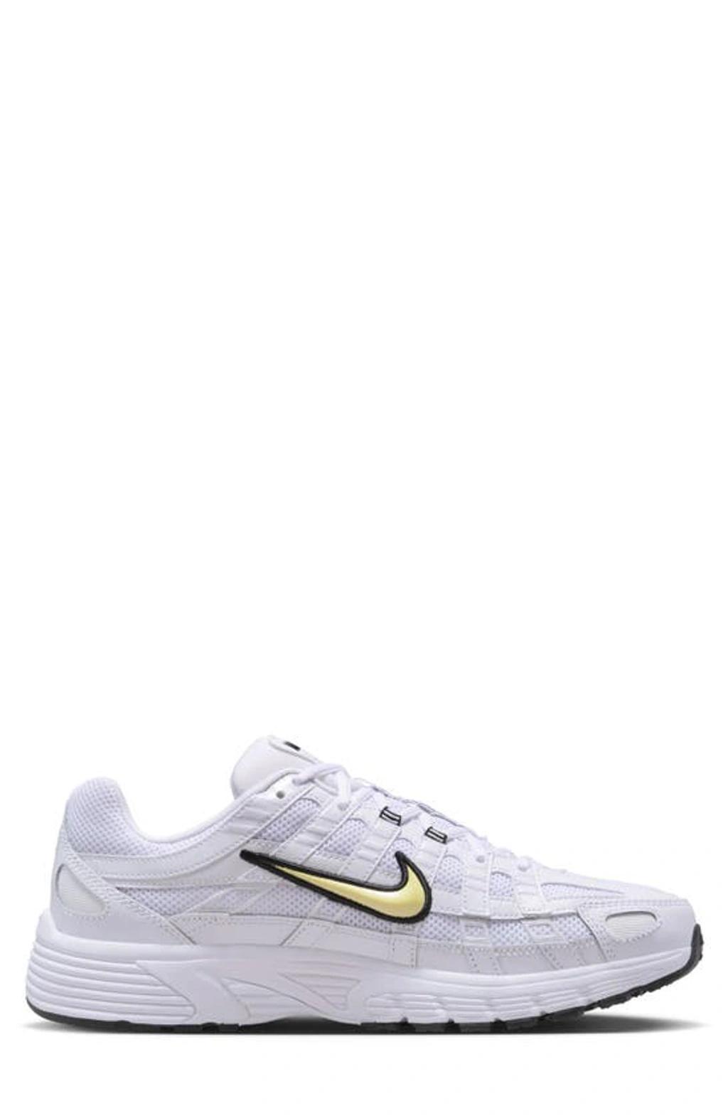 NIKE P-6000 Sneaker In White/black/lemon Chiffon Product Image