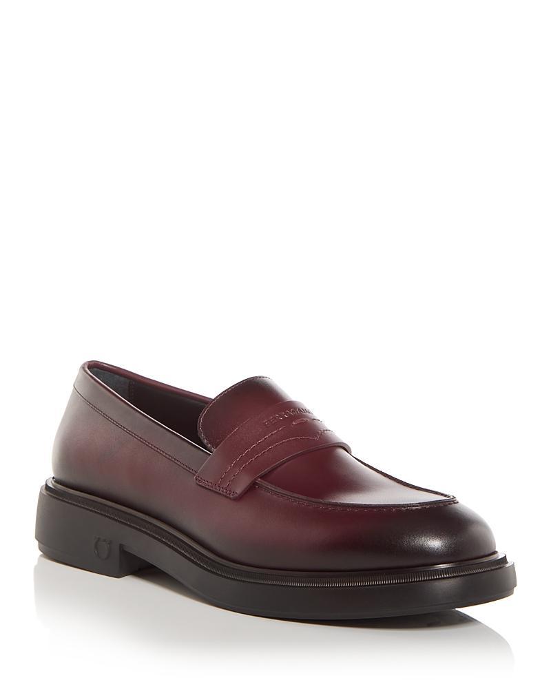 Ferragamo Mens Caligola Penny Loafers Product Image