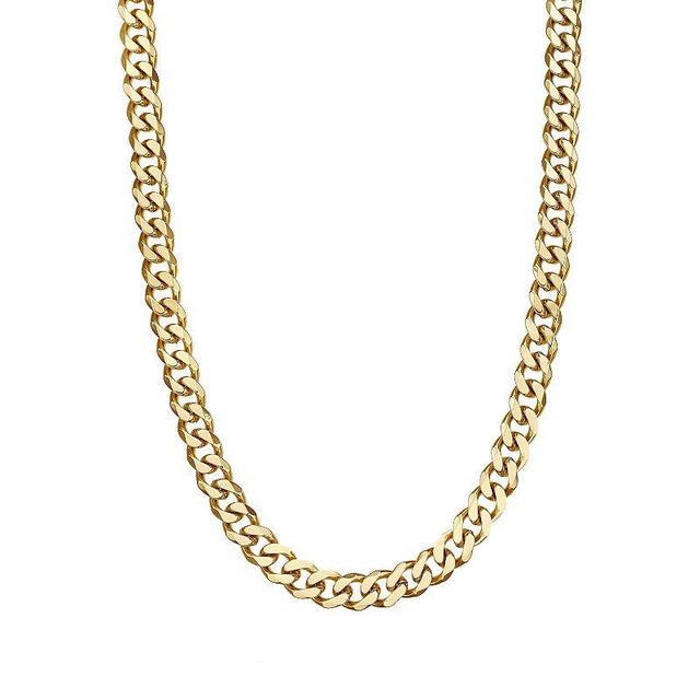 Mens LYNX Stainless Steel Curb Chain Necklace Product Image