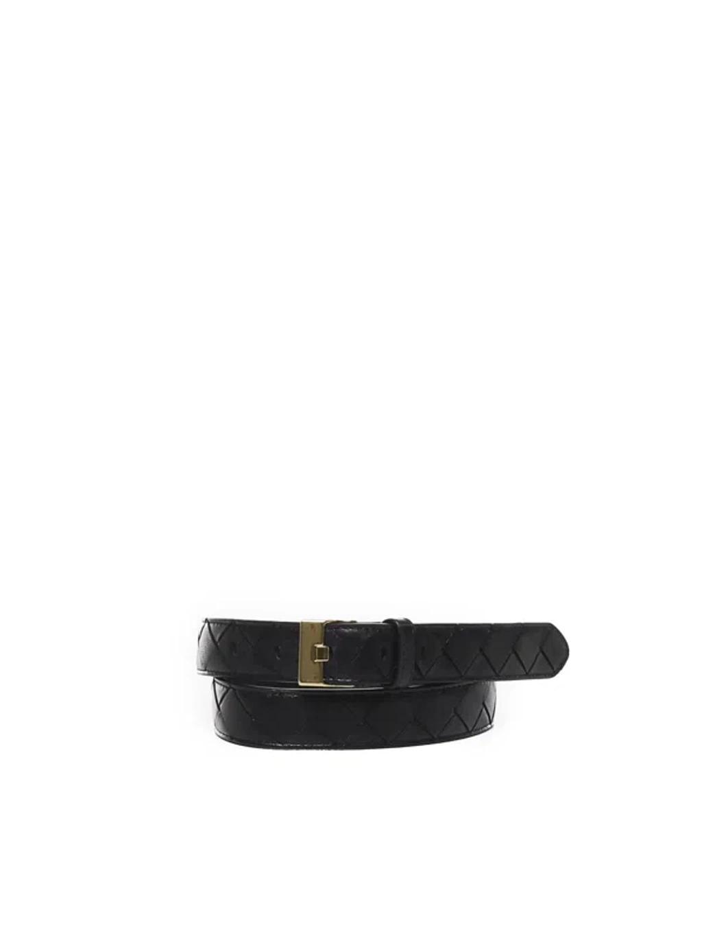 Watch Intrecciato Belt In Black M Brass Product Image