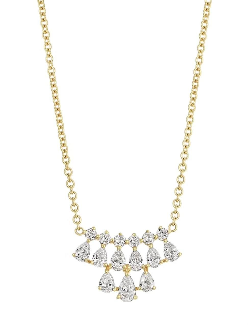 Womens Daphne 18K Yellow Gold & Diamonds Necklace Product Image