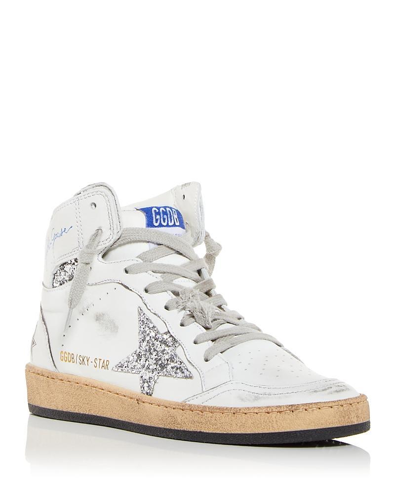 Golden Goose Womens Sky Star High Top Sneakers Product Image