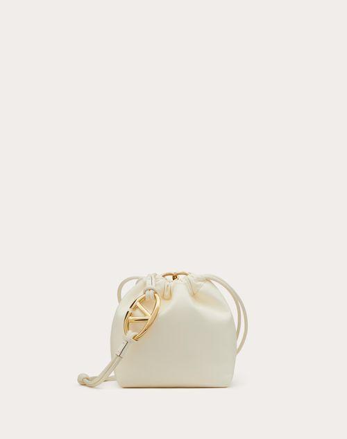 VLOGO POUF NAPPA LEATHER MINI BUCKET BAG Product Image