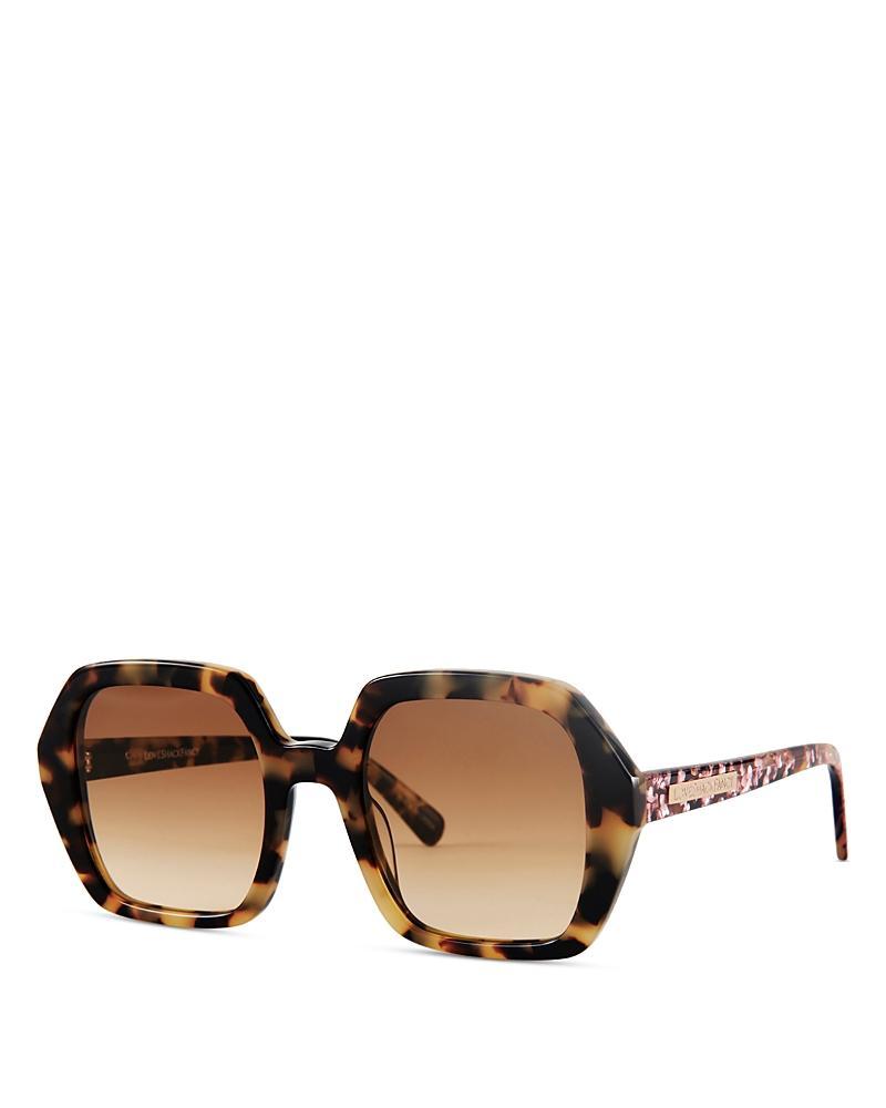 LoveShackFancy Eunice Square Sunglasses, 52mm Product Image