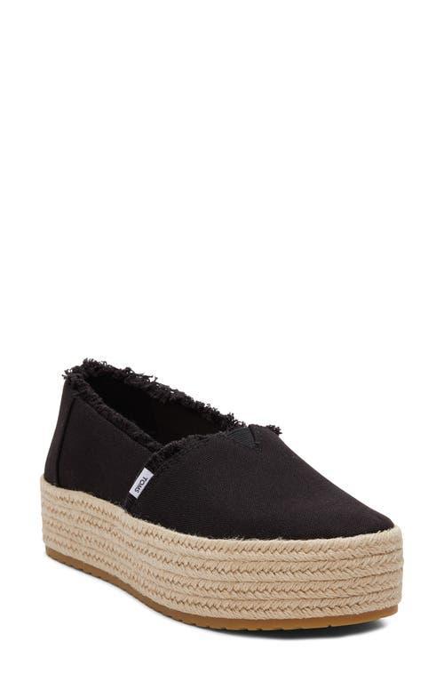 Toms Womens Valencia Platform Espadrille Flats Product Image