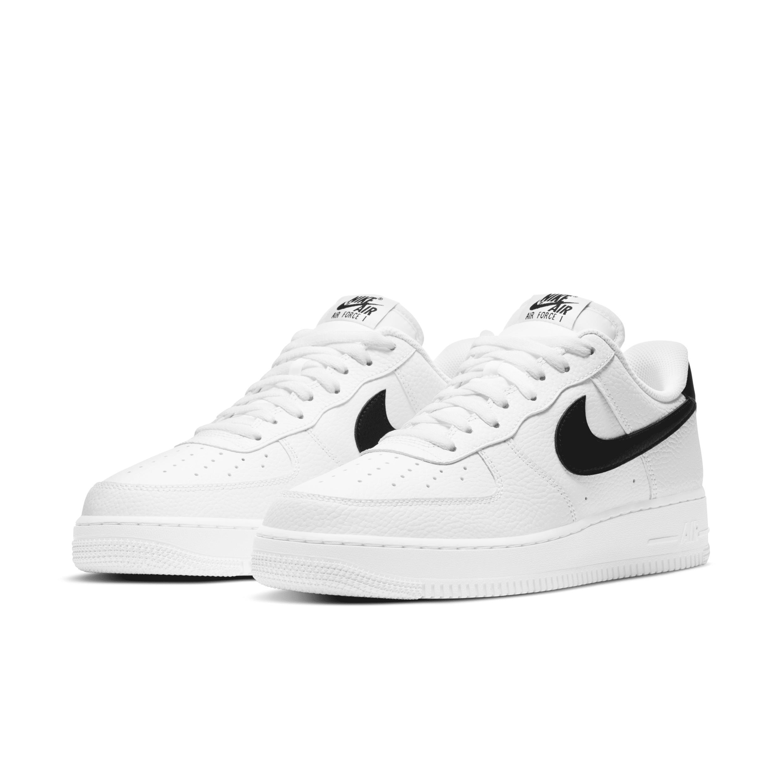 Nike Mens Nike Air Force 1 07 - Mens Shoes White/Black Product Image