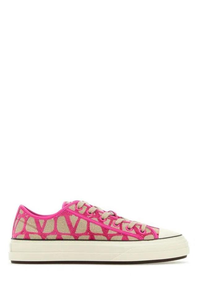 Toile Iconographe-print Low-top Sneakers In Pink Product Image