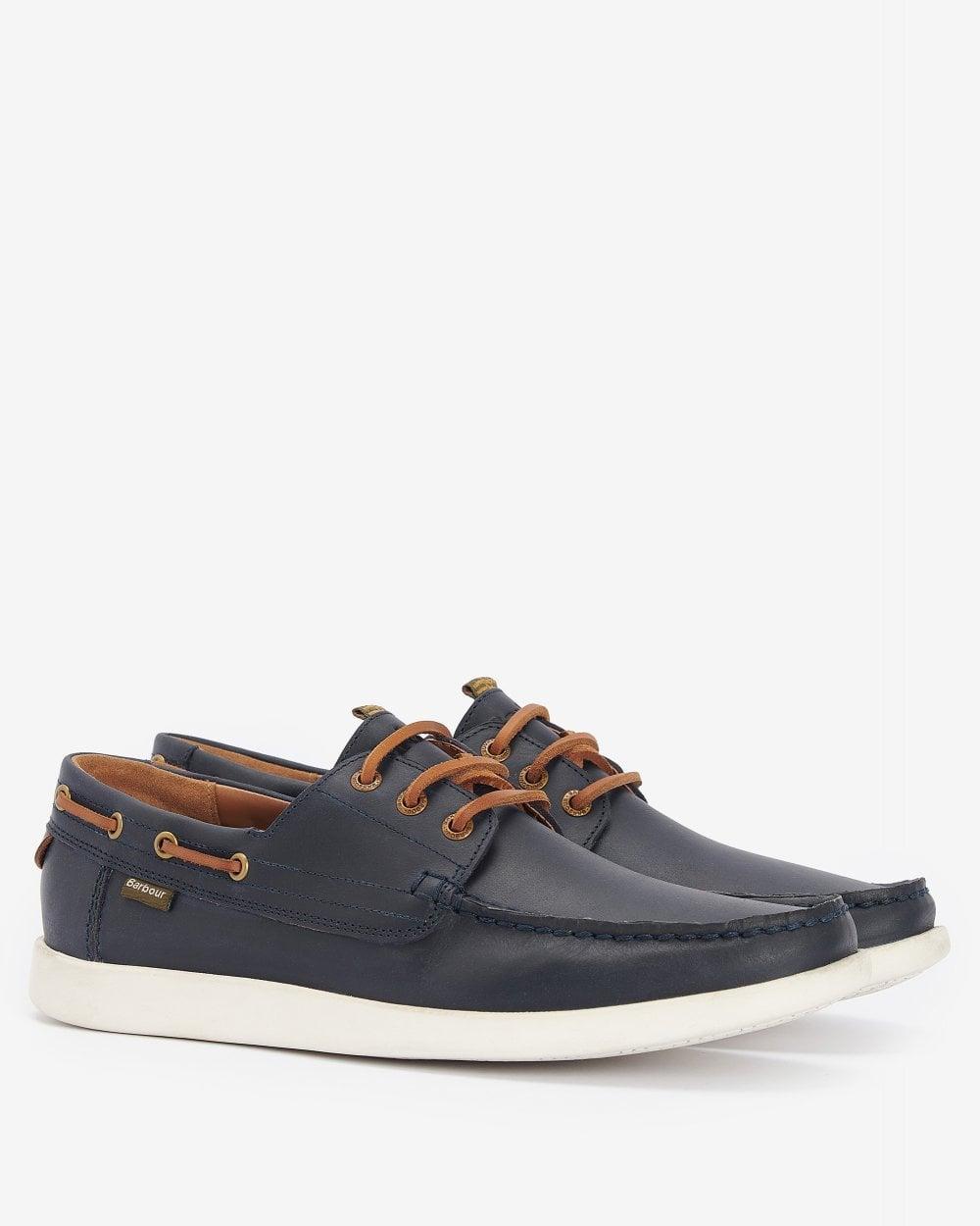 Armada Mens Boat Shoes In Navy/brown Product Image