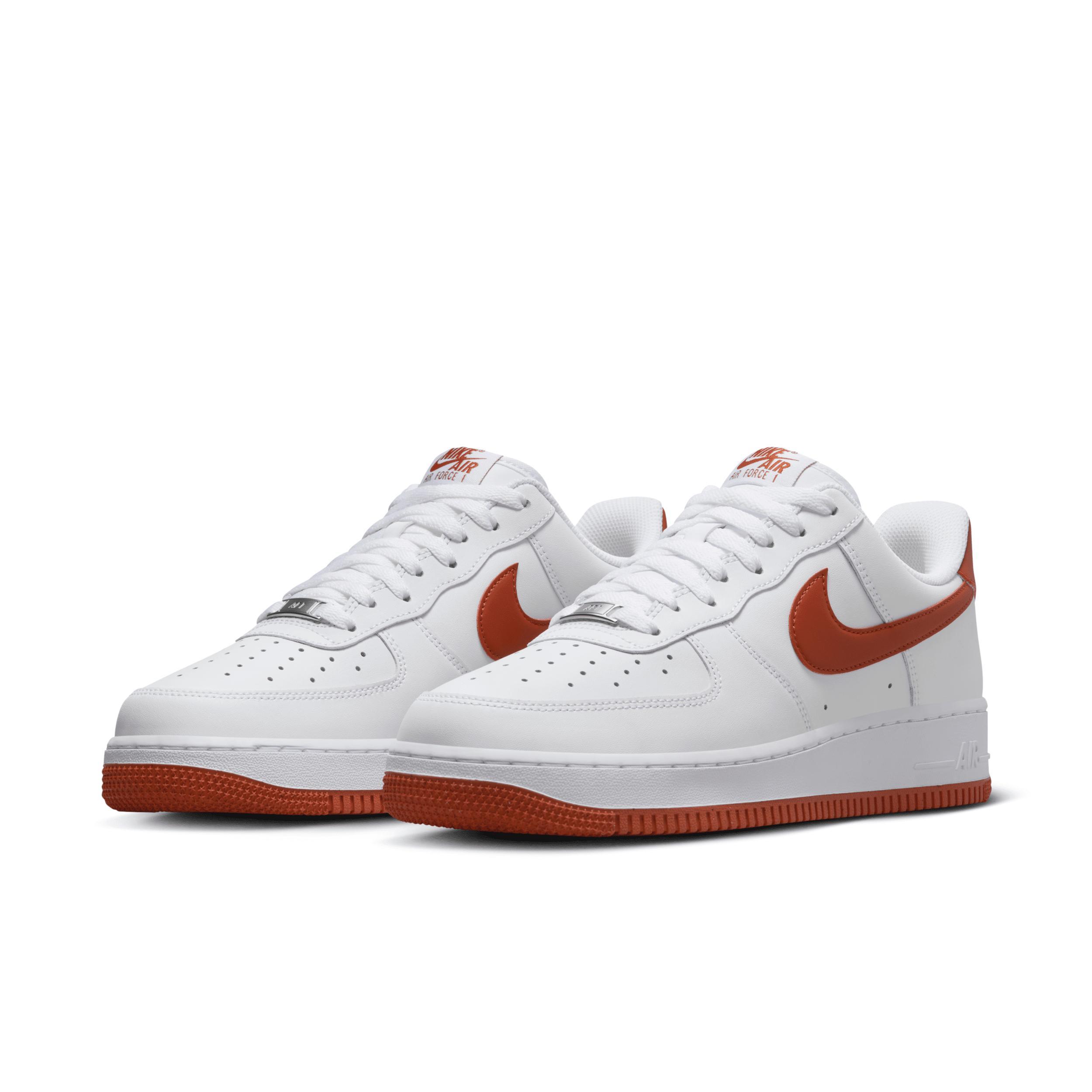 Nike Mens Nike Air Force 1 Low 07 - Mens Shoes White/Red/White Product Image