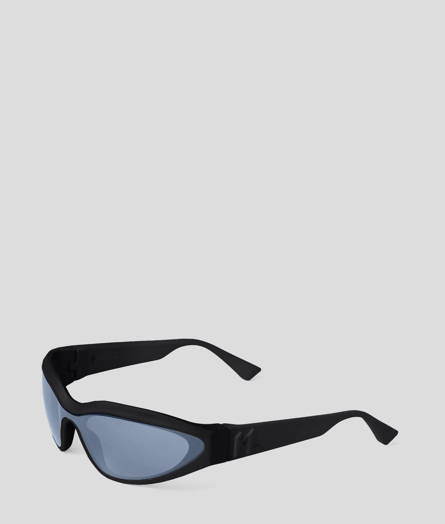 KL MONOGRAM LOGO WRAP-AROUND SUNGLASSES Product Image