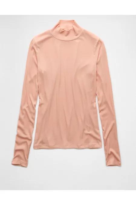 AE Soft Sexy Long-Sleeve Mock Neck T-Shirt Women's Product Image