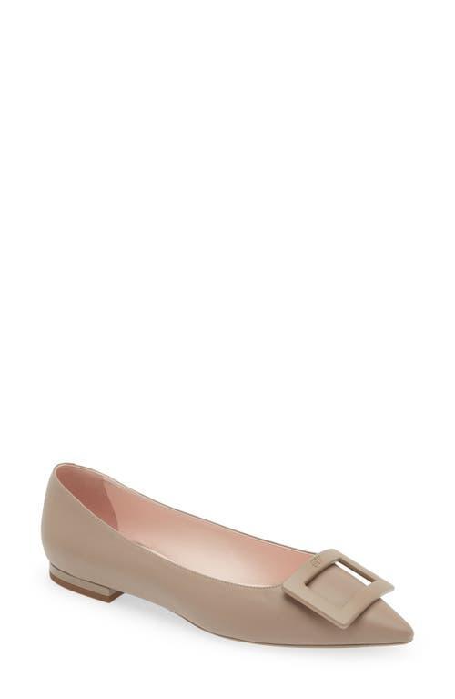 Roger Vivier Gommettine Buckle Pointed Toe Flat Product Image