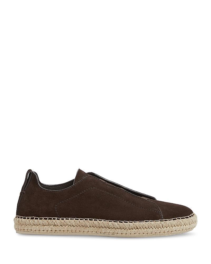 Zegna Mens Suede Triple Stitch Espadrilles Product Image