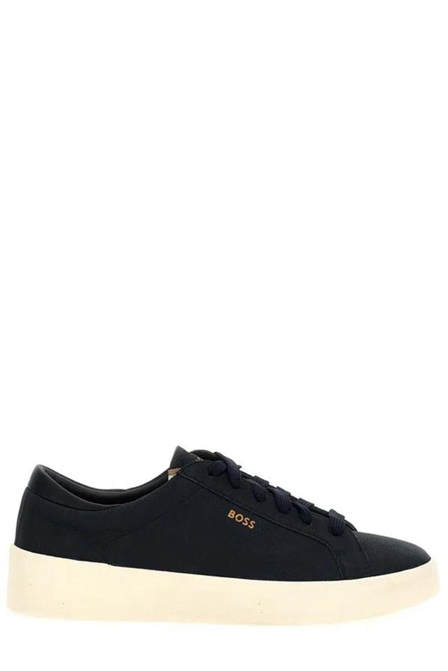 HUGO BOSS Belwar Sneakers In Navy Blue Product Image