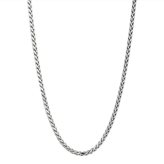 Sterling Silver Wheat Chain Necklace - 22-in. - Men, Mens Product Image