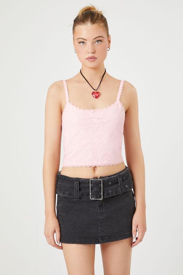 Rosette Lace Cropped Cami | Forever 21 Product Image