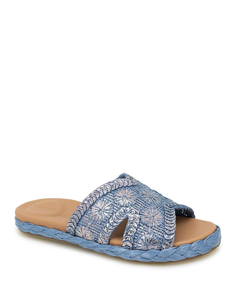 Gentle Souls by Kenneth Cole Womens Tristan Woven Slide Sandals Product Image