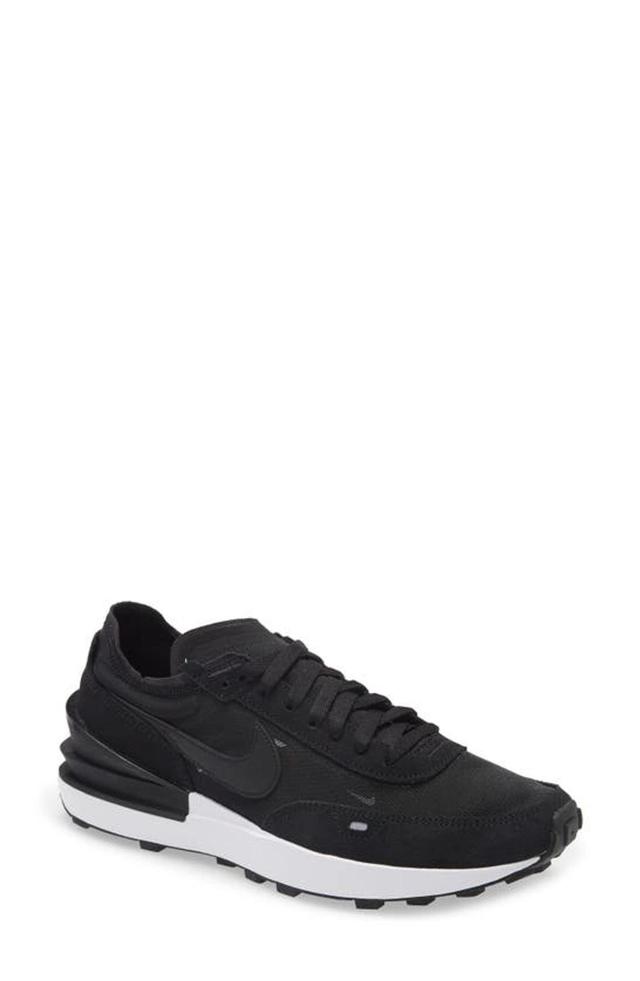 Waffle One Low-top Sneakers In Black/white Product Image