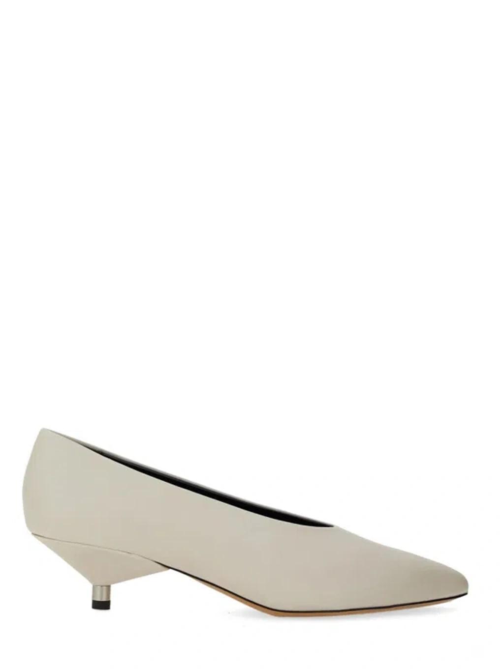 ISABEL MARANT Leather Ebisa Pumps In White Product Image