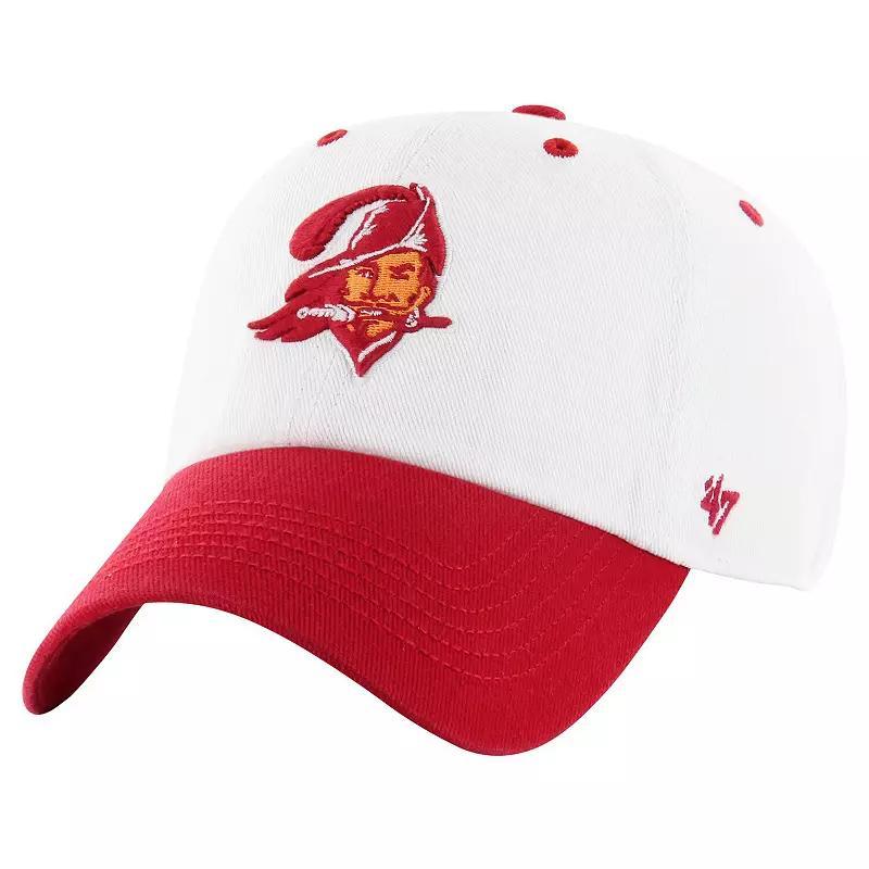 Mens 47 /Red Tampa Bay Buccaneers Double Header Diamond Legacy Clean Up Adjustable Hat Product Image