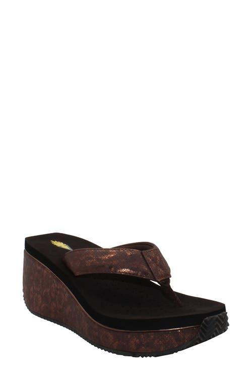 Volatile Frappachino Wedge Flip Flop Product Image