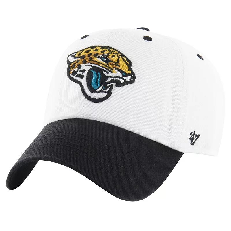 Mens 47 /Black Jacksonville Jaguars Double Header Diamond Clean Up Adjustable Hat Product Image