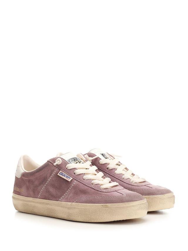 Soul Star Suede Sneakers In Powder Pink,milk Product Image