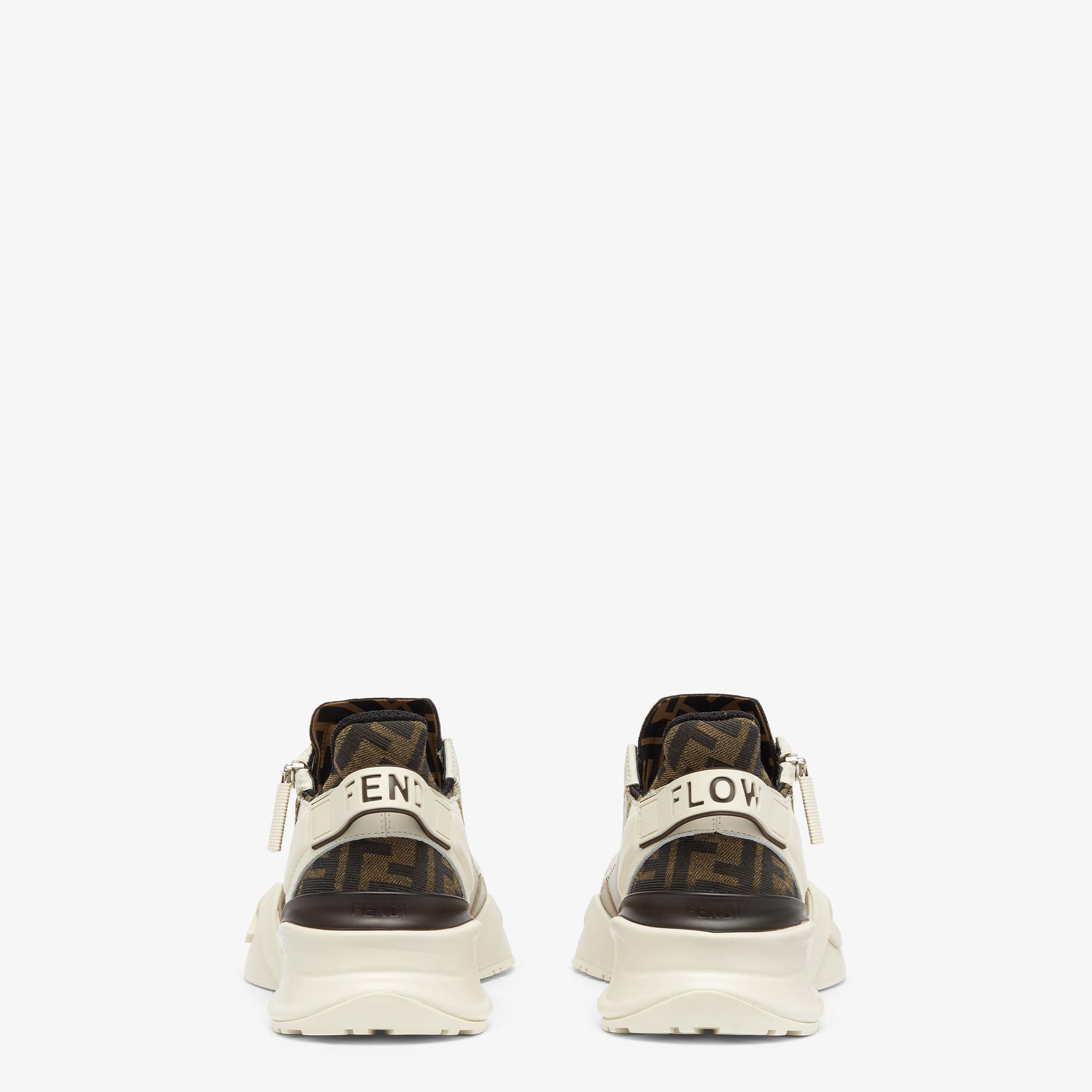 Fendi FlowBeige leather low-tops Product Image