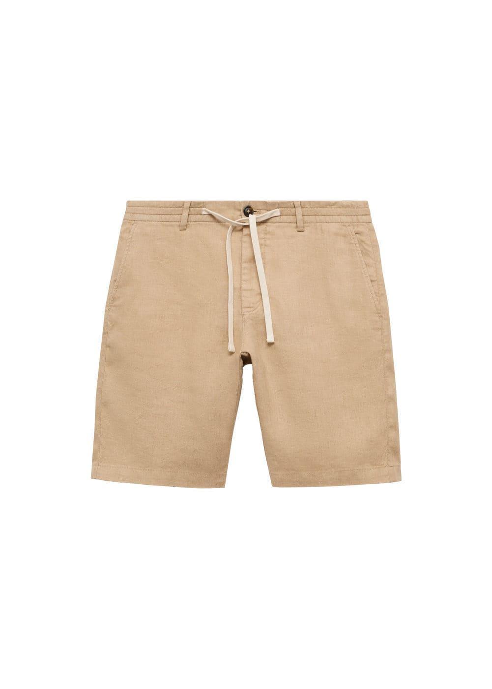 Mango Mens Drawstring Detail Bermuda Shorts Product Image