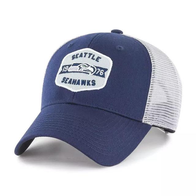 Mens /White Seattle Seahawks Gannon Snapback Hat, Blue Product Image