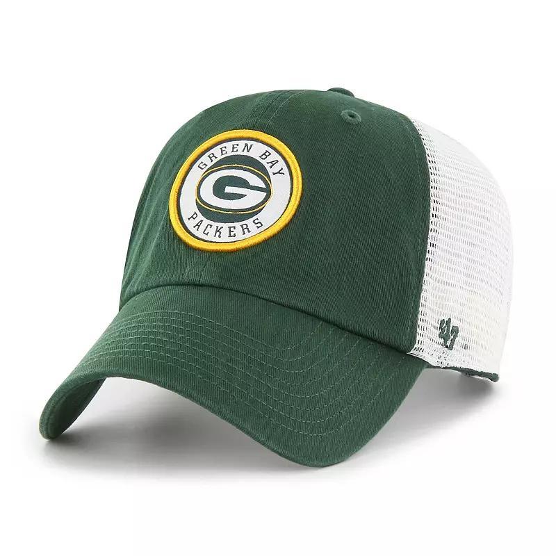 Mens 47 /White Bay Packers Highline Clean Up Trucker Snapback Hat Product Image