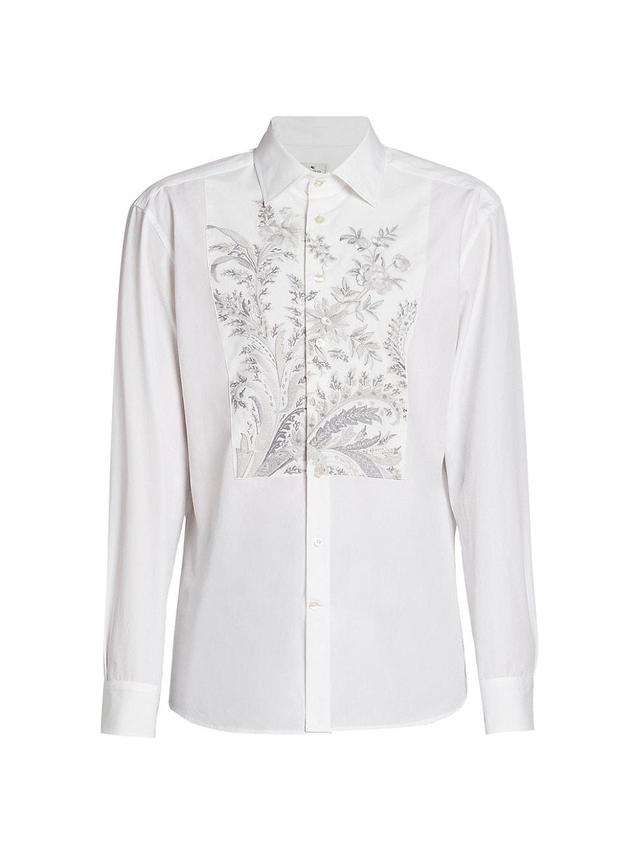 Mens Floral Bib Formal Shirt Product Image