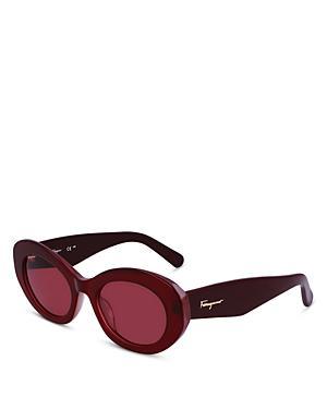 Ferragamo Oval Sunglasses, 53mm Product Image