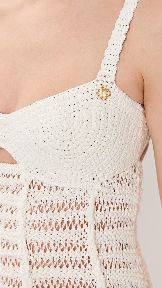 Casablanca Crochet Mix Dress | Shopbop Product Image