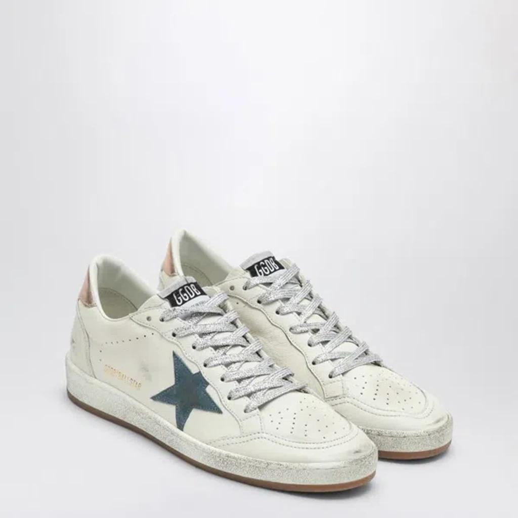 GOLDEN GOOSE Sneakers Ball Star Withe/ Smoke Blue In White Product Image