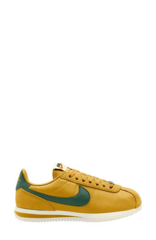 NIKE Yellow Cortez Textile Sneakers Product Image