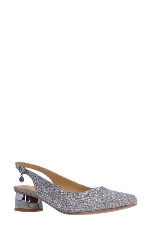 J. Renee Baline Rhinestone Glitter Sling Pumps Product Image