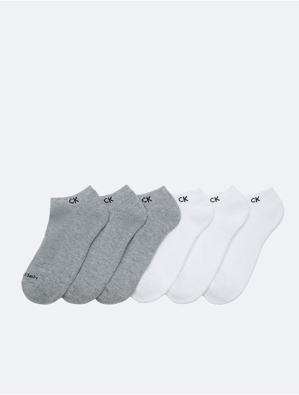 Calvin Klein Men's Cushion 6-Pack No Show Socks - Grey Product Image