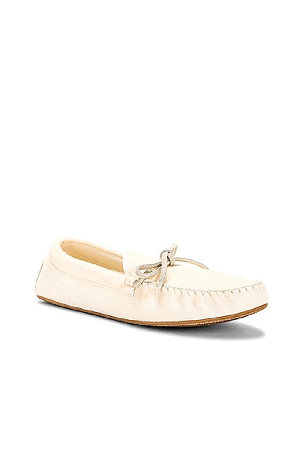 THE ROW Lucca Pony Skin Loafers In Neutral Product Image