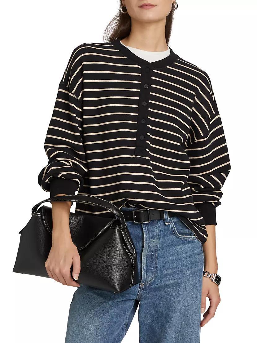 Joan Striped Cotton Sweater Product Image