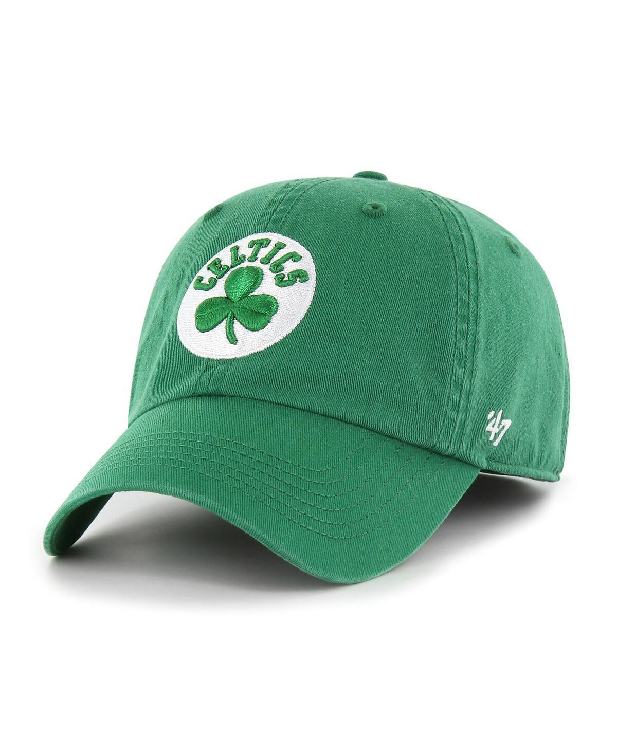 Mens 47 Brand Kelly Green Boston Celtics Alternate Logo Classic Franchise Flex Hat Product Image