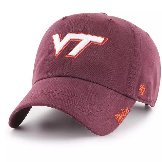 Womens 47 Maroon Virginia Tech Hokies Miata Clean Up Logo Adjustable Hat Product Image