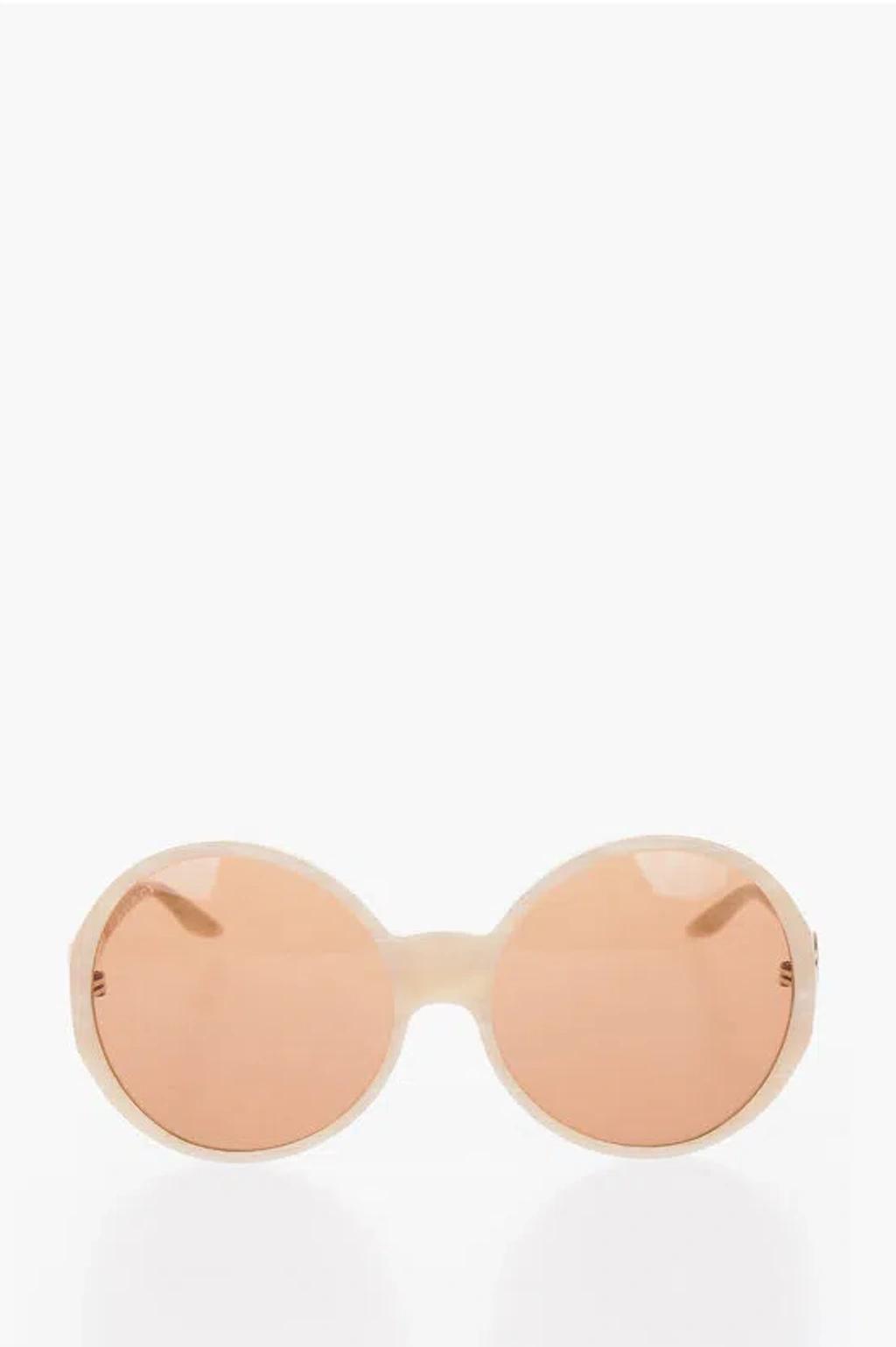 Round Sunglasses In Neutral Product Image